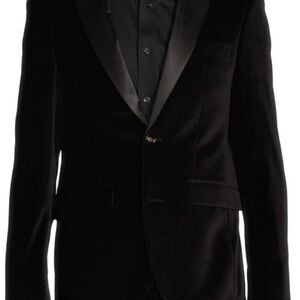 Men's Murano Black Velvet Blazer